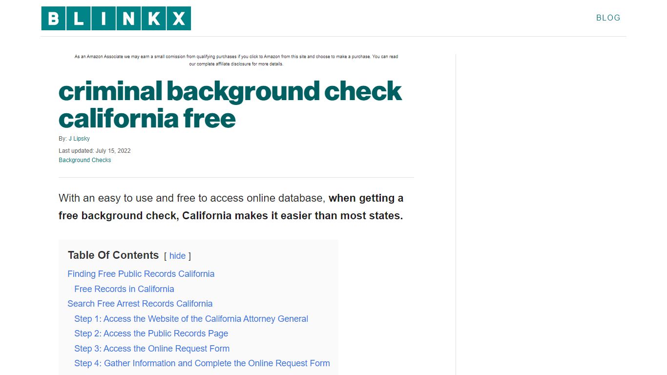 criminal background check california free - Blinkx
