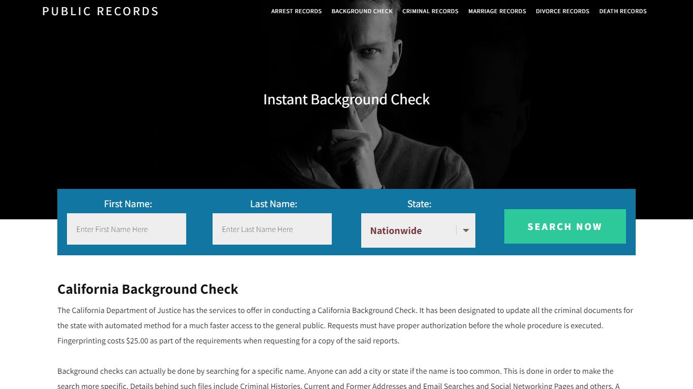 California Background Check | Get Instant Reports On People